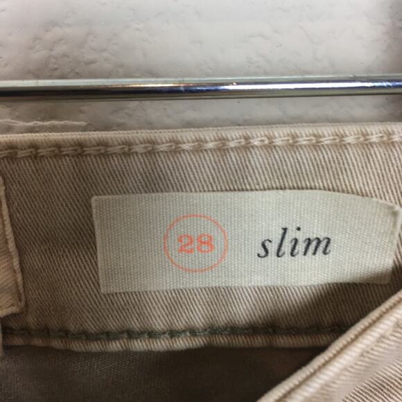 Chino by Anthropologie Distressed Tan Slim Pants 28 - Picture 5 of 9